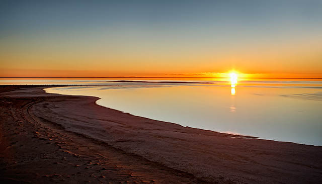 Lake Eyre Sunset